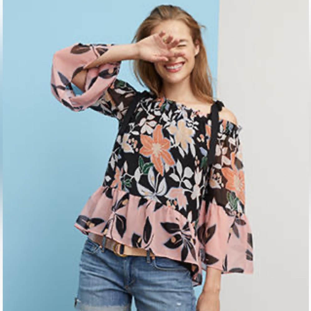 Loft Top Blouse Shirt Size S